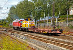 Die  Ludmilla  234 278-0 (92 80 1234 278-0 D-SEL) der SEL – Martin Schln Eisenbahnlogistik (Wankendorf), ex DB 234 278-0, ex DR 232 278-2, ex DR 132 278-3, schleppt am 24.07.2020 die V100.10