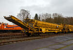  Plasser & Theurer Material-, Förder- und Siloeinheiten MFS 38 (teilweise BSW 2000 - Bunker-Schüttgut-Wagen genannt) der HERING Bahnbau, Burbach, Nr.