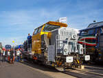 Vossloh Locomotives präsentierte auf der InnoTrans 2018 in Berlin (18.09.2018) seine 3-achsigen dieselhydraulische Rangierlokomotive Vossloh G 6.