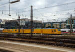 Der Plasser & Theurer Schienenprüfzug (der Bauart SPZ 3) 719 301 / 720 301 (99 80 9160 004-4-DB / 99 80 9360 006-7 D-DB) der DB Netz AG am 06 Juni 2019 im Hauptbahnhof München.