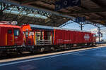 Gerätefahrzeug XTmas 99 85 9177 004-0  von dem Lösch- und Rettungszug (LRZ)  Lausanne  hier am 29.05.2012 im Bahnhof Lausanne.